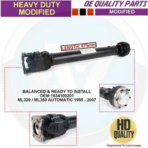 For Mercedes ML320 ML350 W163 Auto New Front Propshaft propeller shaft 634100201 - Picture 1 of 6