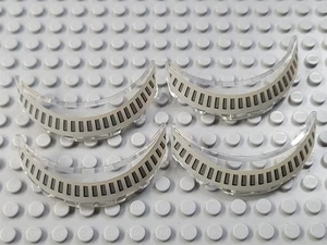 LEGO Translucent Clear 3x6x1 Windscreens with Paris Eiffel Tower Stickers - Picture 1 of 1