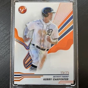 2024 Topps Pristine Kerry Carpenter #72 Orange Refractor 15/25 Detroit Tigers SP - Bild 1 von 3