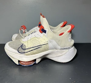 NIKE AIR ZOOM TEMPO NEXT FLYEASE TEAM USA SIZE 8 (CZ2853 800) White Red Running - Picture 1 of 9