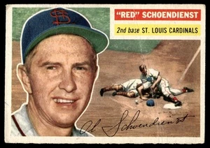 Red Schoendienst Baseball Topps #165b St. Louis Cardinals Gray Back - Picture 1 of 2