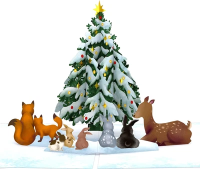 Tarjeta emergente de Navidad Lovepop para ella y él - Tarjetas de felicitación navideñas 3D para Bo Foto 1 de 4