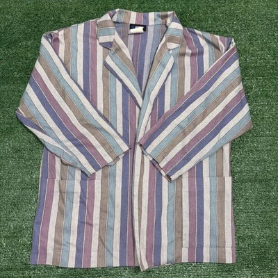 Chaqueta Blazer Pant-Her Vintage Para Mujer Rayas Púrpura Hecha en EE. UU. Hecho en Unión XL Foto 1 de 4