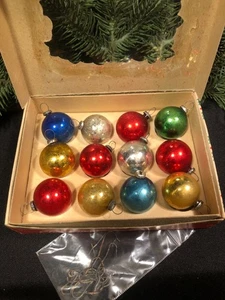 Vintage Weihnachten ~ Feder Baumschmuck ~ bunt ~ Dutzend & Haken ~ Japan - Bild 1 von 11