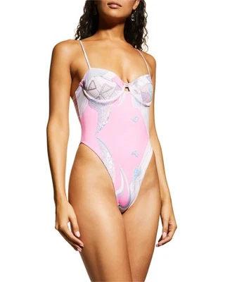 Nuevo con etiquetas Traje de baño Oceanus Shara lentejuelas talla pequeña Neiman Marcus $340 Foto 1 de 4