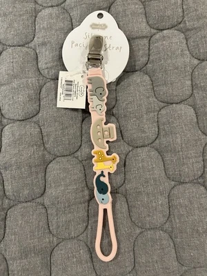 Mud Pie Noah's Ark Silicone Clip-On Pacifier Strap - NEW! - Image 1 of 2