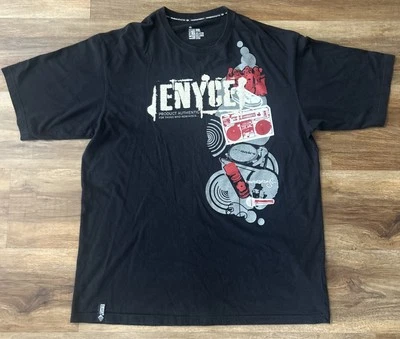 Camiseta negra ENYCE Iced Out Logo Y2K talla 3XL Foto 1 de 4