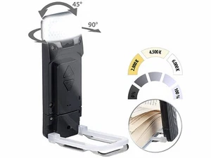 Lampe de lecture LED rechargeable avec clip - coloris noir - Pearl - Photo 1/10
