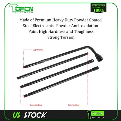 Spare Tire Wrench Tool Kit w/ Case For Chevy GMC Silverado Sierra Tahoe Cadillac - Image 1 of 4