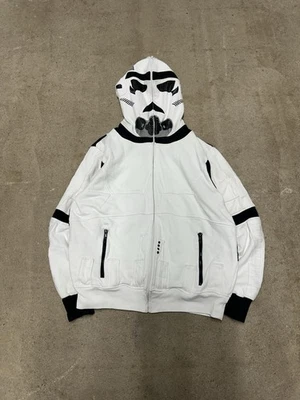 Sudadera con Capucha Y2K 2000s Marc Ecko Star Wars Stormtrooper Blanca M Cremallera Completa Foto 1 de 4