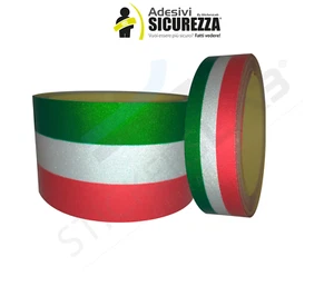 Band -band Klebstoff Dreifarbig Flagge Italienisch Italien Brechend 25/50mm - Bild 1 von 3