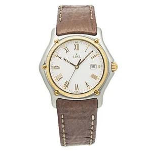 Ebel 1911 187902 18k Yellow Gold Two Tone Factory Strap Quartz Unisex Watch 35mm - Picture 1 of 6