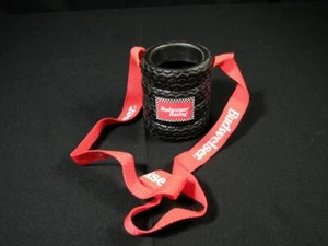 NASCAR used Budweiser Racing w/ Strap Tire Can Koozie Cooler Beer Soda Pop - Picture 1 of 8