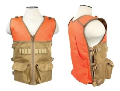 Blaze Orange Hunting Vest High Visibility Outdoor Range Harness M-2XL Adjustable - Image 1 of 4