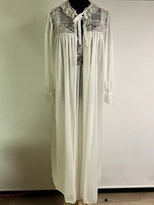 Vintage 1960s Lady Lenora Nylon Tricot Peignoir Set Size 14 - Picture 1 of 9
