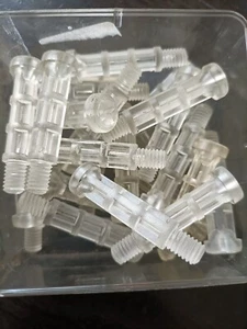 VITI PLASTICA FANALE BIANCA 37 MM D'EPOCA CONFEZIONE DA 5 - Foto 1 di 3