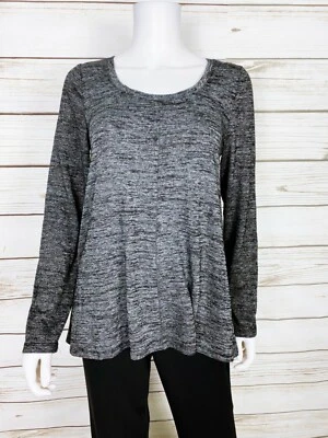 Sudadera Jones New York para mujer S gris jaspeado cuello redondo elástica manga larga Foto 1 de 4