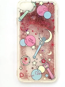 Funda protectora líquida con brillo móvil para niñas iPhone 7/8/SE - Imagen 1 de 4