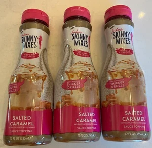 3 Jordans Skinny Mix *New Thicker* Salted Caramel Sauce Keto 0 Sugar 12oz ea B75 - Picture 1 of 8