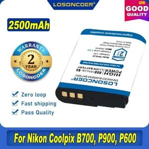 LOSONCOER 2500mAh EN-EL23 ENEL23 EN EL23 Battery For Nikon COOLPIX P900, P610