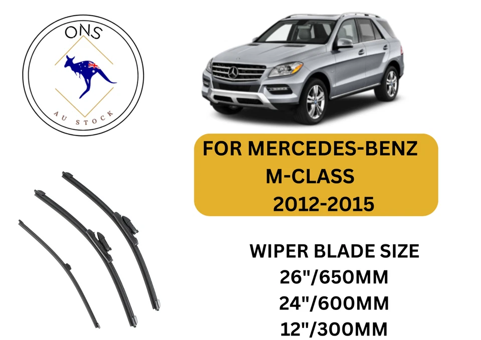 WIPER BLADES FOR Mercedes-Benz M-Class 2012 - 2015 (W166) - image 1 of 4