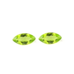 Natural Rare Green Peridot Marquise Cut 6x3 mm Certified Loose Gemstone 2.12cts - Picture 1 of 5