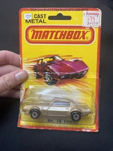 Matchbox 1980 No 16 Pontiac Firebird Gold Cracker Plastic On Care MOC - Picture 1 of 6