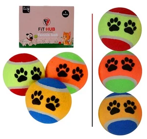 Tennis Ball Pet Dog Chews Play Training Toy Outdoor Beach Sport Fun Pack Of 3 - Picture 1 of 3