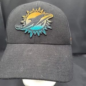 Cappello Miami Dolphins berretto strapback adulto nero arancione verde NFL calcio '47 uomo - Foto 1 di 21
