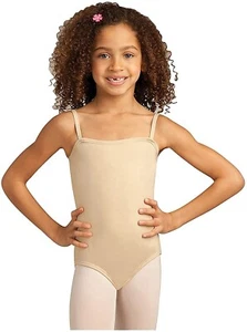 Capezio 261407 Niñas Equipo Camisola Básica Leotardo Desnudo Talla Mediana - Imagen 1 de 3