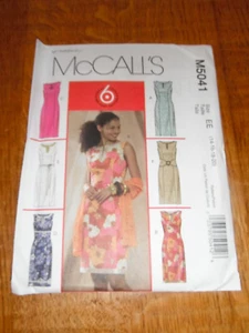 Damen/Misses 6 tolle Looks Kleider Nähmuster/McCall's M5041/GR 14-20/Ungeschnitten - Bild 1 von 1