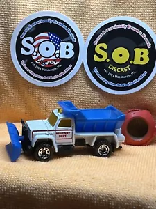 Matchbox 1990 Highway Maintenance Truck Snow Plow White Diecast USED NM Cond - Picture 1 of 8