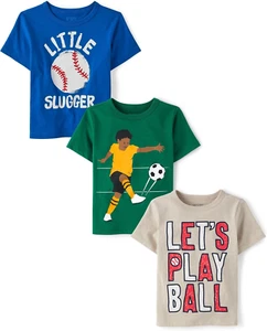 Baby Boys' and Toddler Assorted Everday Short Sleeve Graphic T-Shirts,Multipacks - Picture 1 of 12