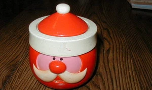 VINTAGE KERAMIK WEIHNACHTSMANNKOPF WEIHNACHTSKERZENHALTER, SEHR NIEDLICH! - Bild 1 von 5