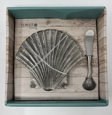 Juego de platos y esparcidores Towle Living náuticos Sea Shell Foto 1 de 4