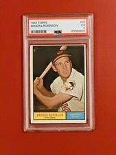 1961 Topps Brooks Robinson #10 PSA 5 EX Baltimore Orioles HOF Vintage