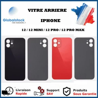 GLOBALSTOCK VITRE ARRIERE POUR IPHONE 12 / 12 MINI / 12 PRO / 12 PRO MAX