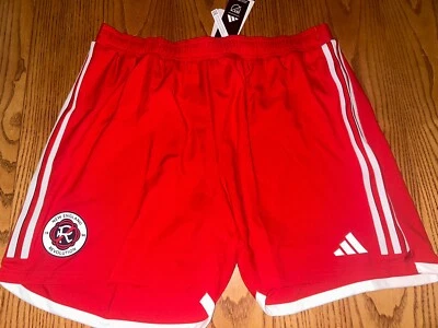 ADIDAS NEW ENGLAND REVOLUTION MENS AEROREADY SHORTS SIZE LARGE NWT $60 - Image 1 of 4