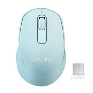 Victsing Mini Ergonomic Wireless Mouse With USB Receiver Teal - Picture 1 of 6