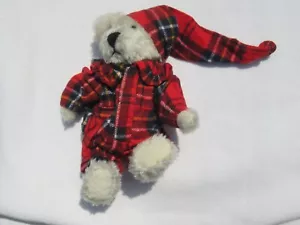 Boyds Bears Bianca Oso de Peluche en Franela Jammies con Gorra de Noche ENVÍO GRATUITO - Imagen 1 de 4