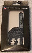 Dallas Cowboys Football Team Logo Foam Finger NFL Holiday Christmas Ornament