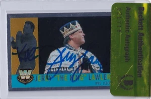 The King Jerry Lawler Signed 2006 Topps Heritage Chrome WWE Card #80 BAS COA CWA - Picture 1 of 12
