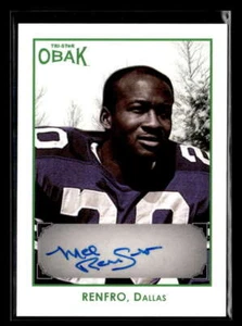 2011 TriStar Obak Mel Renfro Green Autograph Auto /25 Dallas Cowboys FX78 - Picture 1 of 2