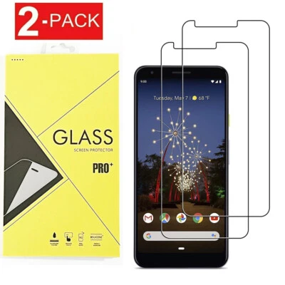 2 Pack Tempered Glass Screen Protector For Google Pixel 3 /3a /3XL /3a XL - Image 1 of 4