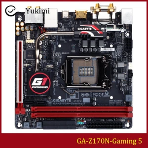FOR GIGABYTE GA-Z170N-Gaming 5 LGA1151 DDR4*2 32GB Mini-ITX Motherboard Test OK - Picture 1 of 5
