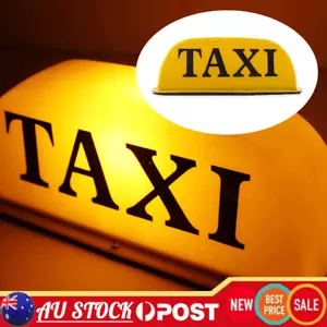 Car Taxi Sign Top Light Cab Magnetic Base Roof Dome LED Light Lamp Universal - Picture 1 of 7