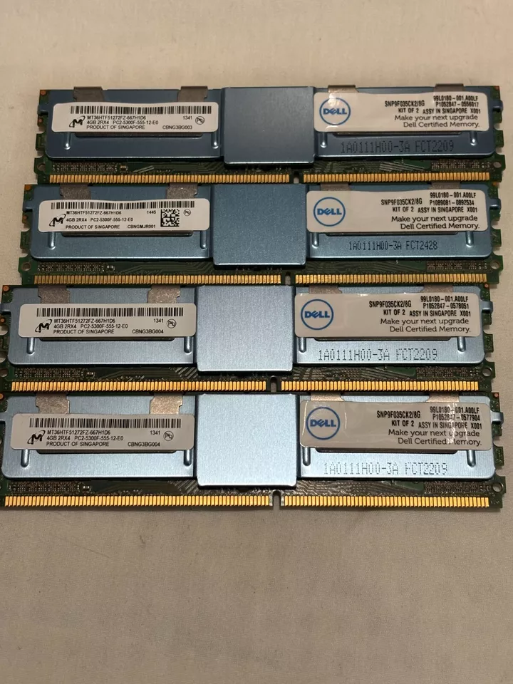 4GB  Apple Mac Pro Memory ECC Fully Buffered DDR2 PC2-5300F 667Mhz FBDIMM - Image 1 of 2