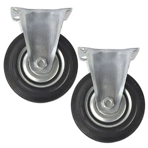 Rueda fija de goma de 5" (125 mm) para carretilla (paquete de 2) CST06 - Imagen 1 de 1