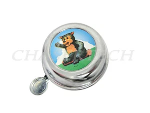 New MTB BMX City Kids Bicycle Bike Steel Animal Bear Bell Chrome - Picture 1 of 1