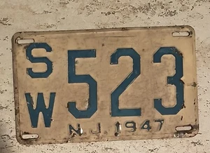 New Jersey State License Plate Vintage - Picture 1 of 2